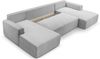 AX LIVING Sofa U Form mit Schlaffunktion – Catea U Cord Wohnlandschaft 364 cm Bild 3