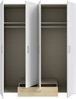 Drehtürenschrank >ECONOBOX< in Weiss / Puccini Eiche - 159,1x190,5x54,4 (BxHxT) Bild 4