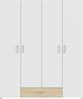 Drehtürenschrank >ECONOBOX< in Weiss / Puccini Eiche - 159,1x190,5x54,4 (BxHxT) Bild 2