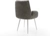 Esszimmerstuhl Clea-Flex Bouclé Soft Schlamm 4-Fuß konisch Edelstahl Bild 5