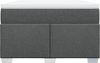vidaXL Boxspringbett mit Matratze Dunkelgrau 120x200 cm Stoff 3285124 Bild 4