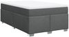 vidaXL Boxspringbett mit Matratze Dunkelgrau 120x200 cm Stoff 3285124 Bild 2