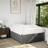 vidaXL Boxspringbett mit Matratze Dunkelgrau 120x200 cm Stoff 3285124 Bild 3