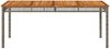 vidaXL Gartentisch Grau 180x90x75 cm Poly Rattan Akazienholz 366280 Bild 4