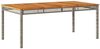 vidaXL Gartentisch Grau 180x90x75 cm Poly Rattan Akazienholz 366280 Bild 2