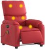 vidaXL Massagesessel Elektrisch Rot Kunstleder 3204884 Bild 3