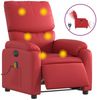 vidaXL Massagesessel Elektrisch Rot Kunstleder 3204884 Bild 2