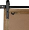 Wandpiegel Holzrahmen rollbar braun 86 x 71 cm Rustikal Landhausstil Vintage Bild 5