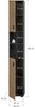 Badschrank B/H/T: 30x192x30 cm in Basalt Nachbildung und -- Bild 4