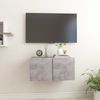 vidaXL TV-Hängeschrank, Holzwerkstoff, 30 x 30 x 60 cm, Betongrau Bild 2