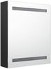 vidaXL LED-Bad-Spiegelschrank Schwarz 50x14x60 cm 326480 Bild 3