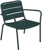 Vente-unique - MIRMANDE Gartensitzgruppe Metall Grün - B 61,5 cm67,5 cm x H 33 cm71,5 cm x L 50 cm60 cm Bild 2