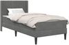 vidaXL Bettgestell mit Matratze Dunkelgrau 90 x 190 cm Samt 3415245 Bild 2