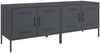 vidaXL TV-Schränke 2 Stk. Anthrazit 68x39x50,5 cm Stahl 842939 Bild 2