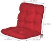 Beautissu Niederlehner Auflage Flair NL 100 x 50 x 8 cm Rot Bild 3