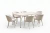KAWOLA Gartenmöbel Set INDUS 7-tlg. Aluminium cremefarben x x cm Bild 3