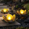 2er Set LED Solarleuchte, Lotusblume, 25 cm Bild 4