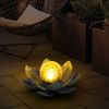 2er Set LED Solarleuchte, Lotusblume, 25 cm Bild 3