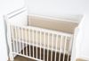 Loolay Bettnestchen BEIGE Atmungsaktiv Netzstoff BETTUMRANDUNG für 140x70 o 120x60 cm, (Klettverschluss, atmungsaktives Netz, 2 TLG. Neugeborene Baby Sprossen Bett Schutz), PREMIUM Geschenk für Eltern eines Neugeborenen! Bild 2