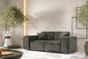 Sofaset Designersofa CESINA 3-2-1 in Stoff Gobi (Vintage Look) Anthrazit Bild 4