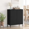 vidaXL Sideboard Schwarz 69,5 x 33 x 82 cm Holzwerkstoff 883425 Bild 3