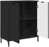 vidaXL Sideboard Schwarz 69,5 x 33 x 82 cm Holzwerkstoff 883425 Bild 4