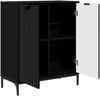 vidaXL Sideboard Schwarz 69,5 x 33 x 82 cm Holzwerkstoff 883425 Bild 5