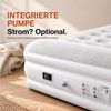 Onbest Luftbett mit elektrischer Luftpumpe und Kissen, 250 kg, 2 Personen, wasserabweisend, selbstaufblasend, 0,6 mm Bild 3
