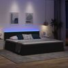 vidaXL LED-Speicherbett mit Matratze Schwarz 200 x 200 cm Stoff 3371168 Bild 5