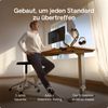 Desktronic HomePro Elektrisch höhenverstellbarer Schreibtisch 200x80cm Grau/Walnuss mit Memory-Funktion, Anti-Kollisions Technologie, USB-A und USB-C-Ladeanschlüssen Bild 2