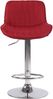 2er Set Barhocker Lentini, drehbar, Rot, Chrom, Stoff Bild 4