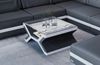 Couchtisch Napoli Eleganz - Echtleder - schwarz-weiß Bild 3