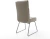 Esszimmerstuhl Pela-Flex Echt-Leder Schlamm Kufengestell Schwarz Taschenfederkern Bild 5