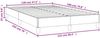 vidaXL Polsterbett, Stoff, 25,0 cm, Schwarz, 120x190 cm Bild 3
