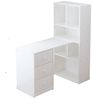 STILVORA Hochbett mit Bücherregal,Schreibtisch Ecktisch mit Schubladen&Ablagefächern (mit Bücherregal, 4 Ablagefächer & 3 ausziehbaren Schubladen) 117 × 63 × 135 cm Bild 4