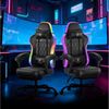 GTPLAYER Gaming-Stuhl Bürostuhl Gaming Chair mit LED Lichtleiste, Gamer Stuhl, Rückenlehne mit Aufbewahrungstasche PC Stuhl mit Fernbedienung Bild 2