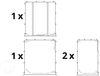 3x2 m Faltpavillon PROFESSIONAL Alu 40mm, Seitenteile ohne Fenster, weiß Bild 3