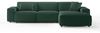 KAWOLA Sofa RANI Ecksofa Cord smaragd Recamiere rechts 71 x 189 x 299 cm Bild 3