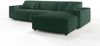 KAWOLA Sofa RANI Ecksofa Cord smaragd Recamiere rechts 71 x 189 x 299 cm Bild 4