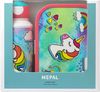 Mepal 'Campus' Lunch-Set mit Pop-up Trinkflasche & Lunch Box, Kunststoff Unicorn, 400 ml / 750 ml Bild 2