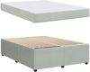 vidaXL Bettrahmen mit Matratze Hellgrau 160 x 200 cm Stoff 3398412 Bild 5