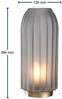LEONARDO LED Dekolicht Silenzio, aus grauem Glas mit goldenem Sockel Bild 2