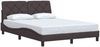 vidaXL Bettgestell ohne Matratze Dunkelbraun 140x200 cm Stoff 3310604 Bild 2