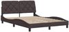 vidaXL Bettgestell ohne Matratze Dunkelbraun 140x200 cm Stoff 3310604 Bild 4