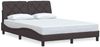 vidaXL Bettgestell ohne Matratze Dunkelbraun 140x200 cm Stoff 3310604 Bild 3