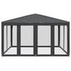 vidaXL Partyzelt mit 8 Mesh-Seitenteilen Anthrazit 4x4 m HDPE 4010064 Bild 3