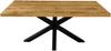 Esstisch 180 x 90 cm Mango rough massiv gerade Kanten Spider-Gestell Schwarz LIBRO 141782895 Bild 2