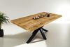 Esstisch 180 x 90 cm Mango rough massiv gerade Kanten Spider-Gestell Schwarz LIBRO 141782895 Bild 3