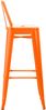 CLP Barhocker 4er Set mit Lehne im Industrial-Look Mason, mit Rückenlehne,orange Bild 5