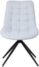 HOMAVO 6er Set 'YZ4' Esszimmerstuhl mit Drehfunktion, 360° drehbar, Stoff hellblau, 53 x 62 x 85,5 cm Bild 4